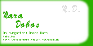 mara dobos business card